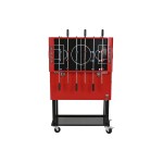 Frigider Portabil Home ESPRIT Negru Roșu Metal 71 x 62 x 85 cm
