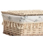 Coș pentru rufe murdare Home ESPRIT Natural răchită Shabby Chic 42 x 33 x 20 cm 3 Piese