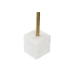 Figură Decorativă Home ESPRIT Alb Auriu* Frunza a unei plante 19 x 7,5 x 62 cm