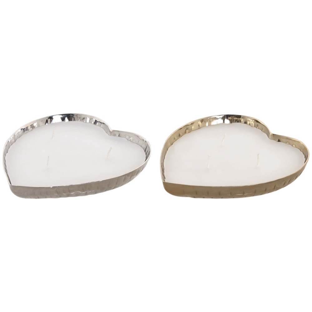 Lumânare Parfumată Home ESPRIT Modern Inimă 320 g (2 Unități)