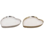 Lumânare Parfumată Home ESPRIT Modern Inimă 320 g (2 Unități)