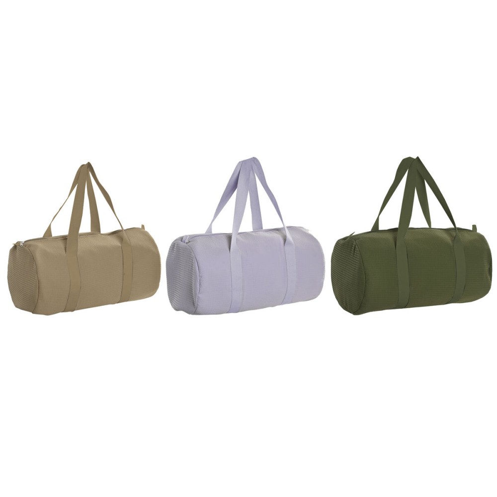 Geantă Damă Home ESPRIT Verde Bej Liliachiu 50 x 26 x 26 cm (3 Unități)