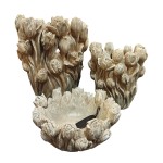 Decorațiune pentru Centrul Mesei Home ESPRIT Gri Цимент 23 x 23 x 10 cm