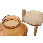 Dispenser de Apă Home ESPRIT Portocaliu Bambus Geam 5 L 24 x 17,5 x 24 cm