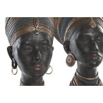 Figură Decorativă Home ESPRIT Maro Africană 30 x 20 x 53 cm (2 Unități)