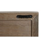 Decorațiune de Perete Home ESPRIT Alb Natural Floral 60 x 2,5 x 60 cm (4 Piese)