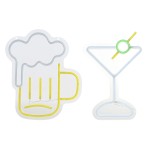 Decorare ușoară Home ESPRIT Acrilic Urban 21 X 1,5 X 30 CM (2 Unități)