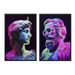 Pânză Home ESPRIT polistiren Pânză 63 x 3 x 93 cm