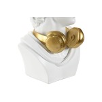 Figură Decorativă Home ESPRIT Alb Auriu* Bust 19,5 x 16 x 30 cm