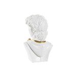 Figură Decorativă Home ESPRIT Alb Auriu* Bust 19,5 x 16 x 30 cm