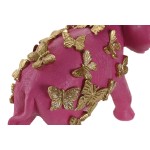 Figură Decorativă Home ESPRIT Auriu* Fucsia Elefant 26 x 13,5 x 19 cm