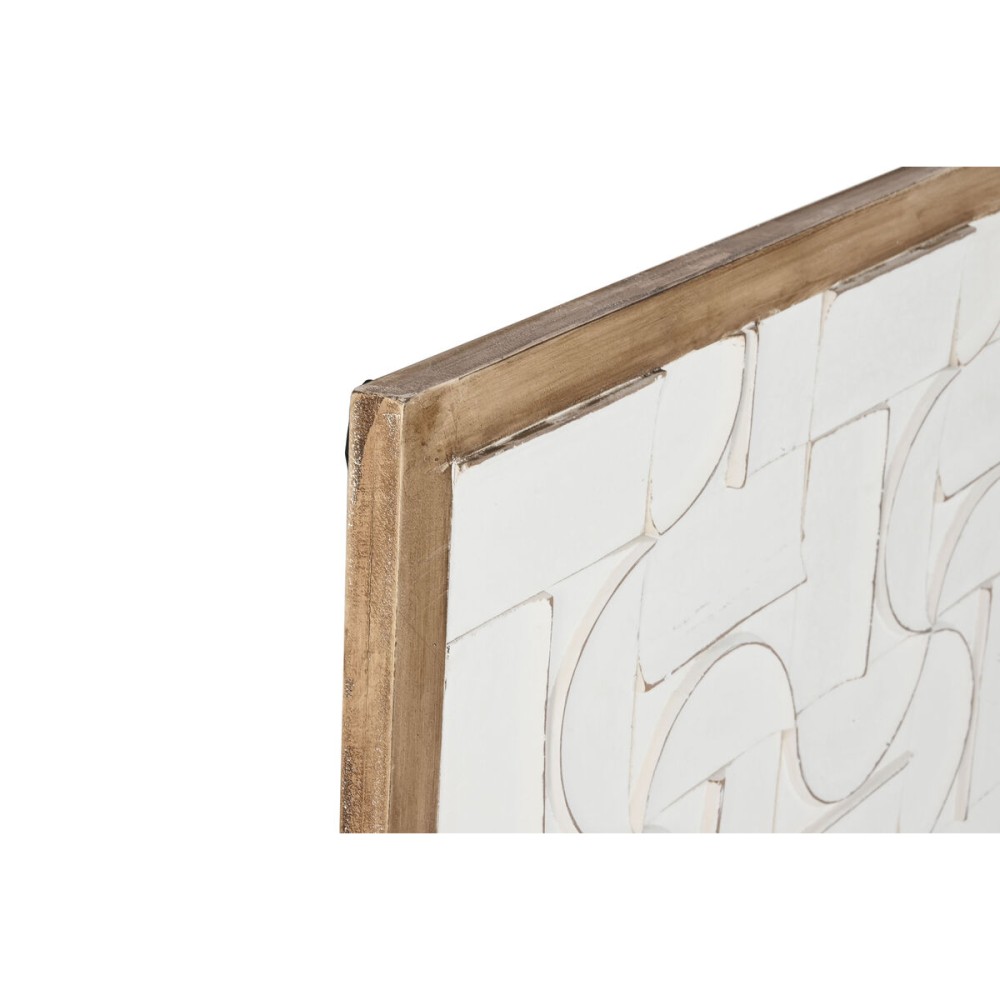 Figură Decorativă Home ESPRIT Alb Natural Modern 90 x 3 x 90 cm