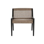 Fotoliu Home ESPRIT Negru Tec Fibre sintetice 65 X 62 X 72 CM