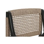 Fotoliu Home ESPRIT Negru Tec Fibre sintetice 65 X 62 X 72 CM