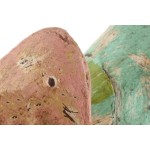 Figură Decorativă Home ESPRIT Verde Roz 26 x 9 x 24 cm (2 Unități)