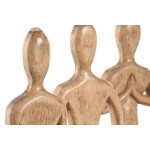 Figură Decorativă Home ESPRIT Maro Deschis Natural Yoga Arab 17,7 X 6 X 28,5 CM (3 Unități)