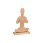 Figură Decorativă Home ESPRIT Maro Deschis Natural Yoga Arab 17,7 X 6 X 28,5 CM (3 Unități)