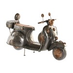 Figură Decorativă Home ESPRIT Auriu* Argintiu Motocicletă Vintage 30 x 11 x 17 cm
