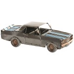 Figură Decorativă Home ESPRIT Albastru Argintiu Mașină Vintage 30 X 11 X 10 CM