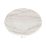 Masa laterală Home ESPRIT Alb Auriu* 41 X 41 X 58 CM