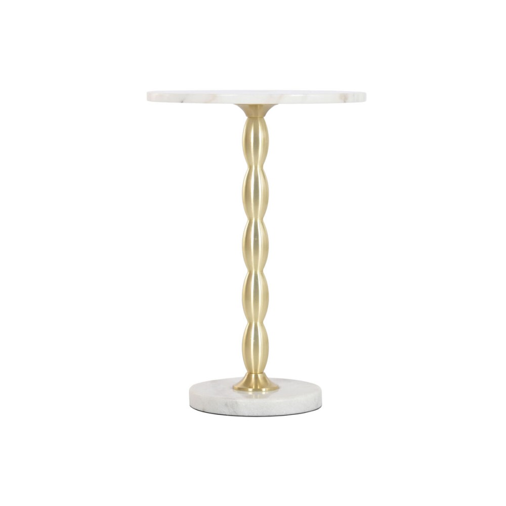 Masa laterală Home ESPRIT Alb Auriu* 41 x 41 x 57 cm