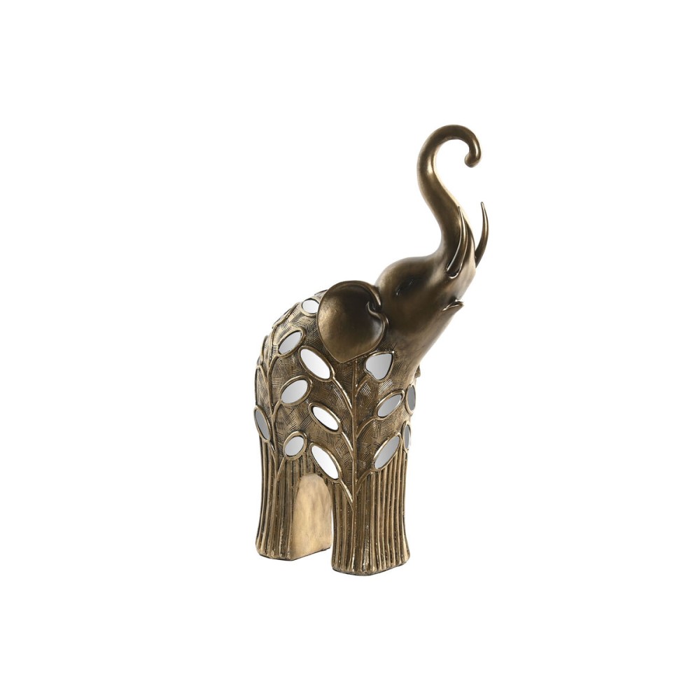 Figură Decorativă Home ESPRIT Bronz Elefant 22,5 X 10,5 X 37,5 CM
