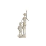 Figură Decorativă Home ESPRIT Alb Auriu* 9 x 8 x 25 cm
