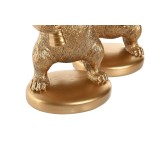 Figură Decorativă Home ESPRIT Auriu* Câine 16,5 X 13 X 27 CM (2 Unități)