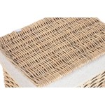 Coș pentru rufe murdare Home ESPRIT Natural răchită Boho 47 x 35 x 55 cm 5 Piese