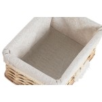 Coș pentru rufe murdare Home ESPRIT Natural răchită Boho 47 x 35 x 55 cm 5 Piese