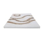 Decorațiune de Perete Home ESPRIT Alb Natural Scandi 80 x 5 x 120 cm