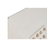 Decorațiune de Perete Home ESPRIT Alb Natural Scandi Mingi 80 x 6 x 80 cm