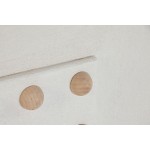 Decorațiune de Perete Home ESPRIT Alb Natural Scandi Mingi 80 x 6 x 80 cm