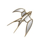 Decorațiune de Perete Home ESPRIT Auriu* Modern 28,5 X 3 X 28,5 CM