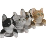 Figură Decorativă Home ESPRIT Maro Negru Gri 8 x 8 x 10 cm (4 Unități)