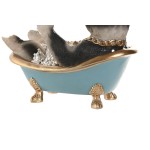 Figură Decorativă Home ESPRIT Negru Multicolor 20 X 14,5 X 15,5 CM (3 Unități)