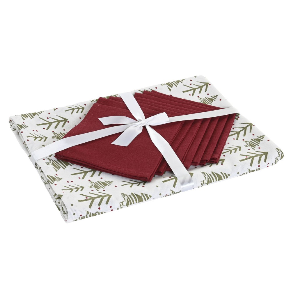 Față de masă din rășină rezistentă la pete Home ESPRIT Alb Verde Bej (9 Piese)