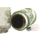 Decorare ușoară Home ESPRIT Metal Geam Tropical 12 x 12 x 20 cm (2 Unități)