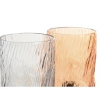 Decorare ușoară Home ESPRIT Geam Urban 10 x 10 x 16 cm (2 Unități)