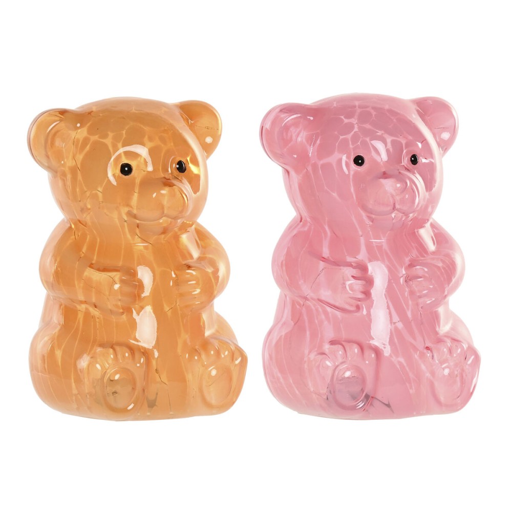 Decorare ușoară Home ESPRIT Geam Urban 13 x 14 x 20 cm (2 Unități)