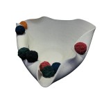 Decorațiune pentru Centrul Mesei Home ESPRIT Alb Multicolor Ceramică 47 X 38 X 20 CM