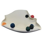 Decorațiune pentru Centrul Mesei Home ESPRIT Alb Multicolor Ceramică 47 X 38 X 20 CM