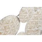 Figură Decorativă Home ESPRIT Alb Auriu* Cercuri murat 102 X 7 X 74 CM