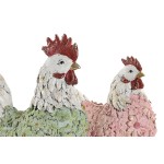 Figură Decorativă Home ESPRIT Verde Roz (2 Unități)