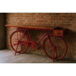 Consolă Home ESPRIT Maro Negru 195 x 40 x 91 cm