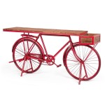 Consolă Home ESPRIT Maro Negru 195 x 40 x 91 cm