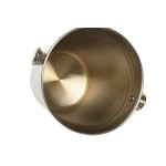 Frapieră Home ESPRIT Alb Auriu* Oțel inoxidabil Aluminiu 17 x 14 x 13 cm