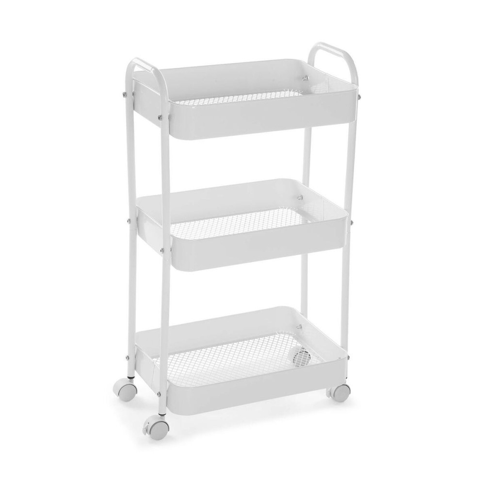 Coș de Bucătărie Versa Alb 30 x 76 x 46 cm Fier