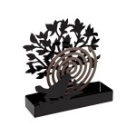 Suport pentru spirale anti-țânțari Versa Negru Metal 5 x 17 x 17 cm Copac