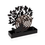 Suport pentru spirale anti-țânțari Versa Negru Metal 5 x 17 x 17 cm Copac